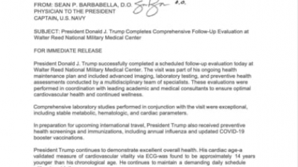 Donald Trump a primit doza booster anti-COVID și o nouă doză de vaccin antigripal, pe care-l face anual. Date oficiale de la Casa Albă