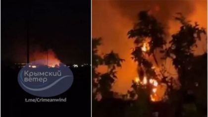 Ucraina a atacat cu drone cel mai mare port rusesc de la Marea Neagră și alte ținte în Crimeea ocupată: „Explozii puternice”