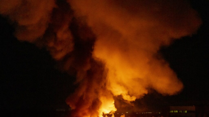 Atac cu drone asupra Kievului. Mai multe clădiri, incendiate