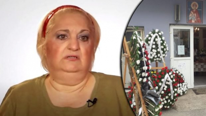 Imagini de la capela unde a fost depus sicriul actriței Marinela Chelaru. Au fost deja aduse primele coroane de flori