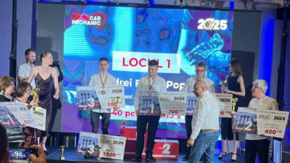 Cel mai bun tânăr mecanic auto din România e un elev de 17 ani din Bihor