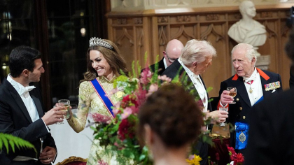 Prințul și Prințesa de Wales, apariție spectaculoasă la cina oficială de la Castelul Windsor. Un exemplu de eleganță