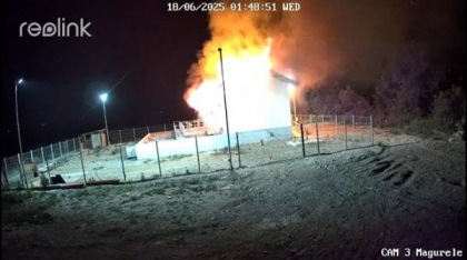 Un bărbat cu probleme psihice a dat foc staţiei de epurare din Măgurele, provocând daune de 500.000 de euro