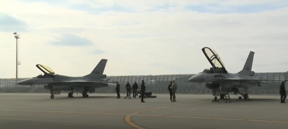 Încă două aeronave F-16 Fighting Falcon s-au alăturat Forțelor Aeriene Române