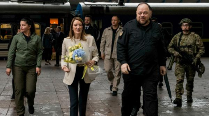 Roberta Metsola se întâlneşte cu Zelenski, la Kiev: Aşa cum v-am susţinut în prima zi, vom rămâne alături de voi