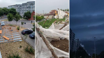 Furtunile au făcut prăpăd în ţară: Un tânăr a murit electrocutat, după ce un trăsnet i-a lovit casa. Acoperişurile, smulse de vânt