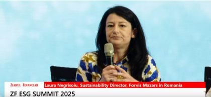 Laura Negrişoiu, Sustainability Director, Forvis Mazars în România: Companiile care au acţionat pe zona de sustenabilititate au făcut-o din două perspective, reducerea cheltuielilor şi profit