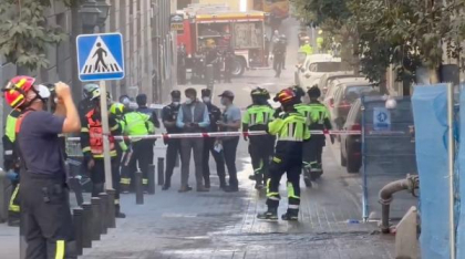 O clădire s-a prăbușit parțial în centrul Madridului: Sunt mai mulți răniți și dispăruți. Primele imagini de la fața locului