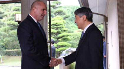 Împăratul Japoniei Naruhito l-a primit în audiență pe președintele Bulgariei, Rumen Radev, la Tokyo