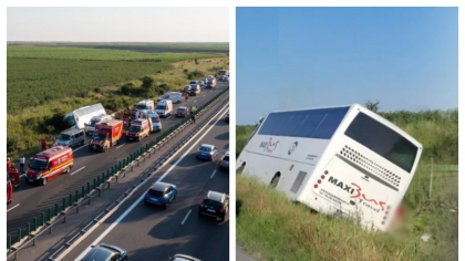 Noi detalii despre starea de sănătate a copiilor răniți după ce autocarul cu care mergeau la mare s-a răsturnat pe  Autostrada Soarelui