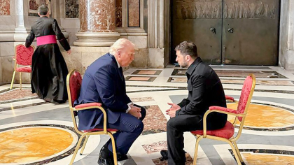 Ce i-a spus Zelenski lui Trump în timpul întâlnirii din Basilica Sfântul Petru de la Vaticanului. Noi dezvăluiri