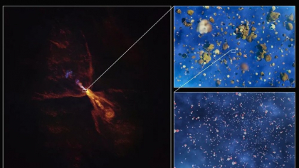Naşterea unui nou sistem stelar la 1.300 de ani lumină de Soare, observată pentru prima dată de astronomi