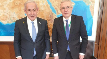 Cristian Diaconescu a avut o întâlnire oficială cu Benjamin Netanyahu: Relaţia dintre România şi Israel rămâne una solidă