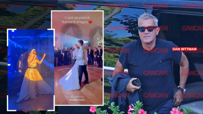 Noi imagini fabuloase de la party-ul organizat de moștenitoarea Dedeman și norocosul ei soț. Holograf a cântat dansul mirilor, iar Loredana Groza a dinamitat hiper-nunta anului. Singura ”necunoscută”: de ce a lipsit soacra mică din toate fotografiile?!