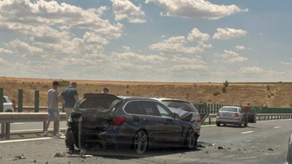 Accident cu 4 mașini pe Autostrada Soarelui, pe direcția Constanța – București