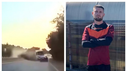 Imagini cu impactul devastator de pe Centura Capitalei: un fotbalist amator a murit spulberat de un autocamion