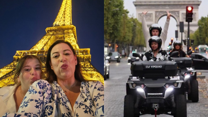 Oana Roman s-a plimbat pe ATV pe marile bulevarde din Paris. Imaginile incredibile care i-au uimit pe internauți