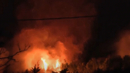 Declarații, direct din mijlocul incendiului din Creta: „Am fost cât pe ce să luăm foc”
