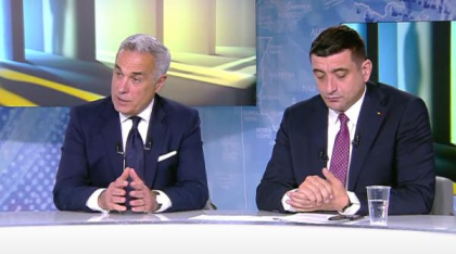 Georgescu si Simion, apariție împreună, înainte de alegeri. Candidatul AUR, numit “copilul năzdrăvan”, Georgescu e “tăticul”