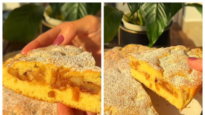 Prăjitura cu mere, desertul simplu care cucerește prin gustul autentic de toamnă. Ingredientul secret care distinge rețeta de cea clasică. VIDEO