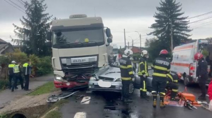 Accident grav în Bascov: Două femei și un bărbat au murit. Traficul în zonă e blocat