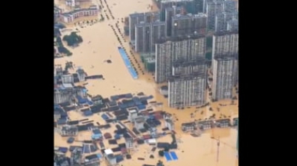 Inundații devastatoare în sudul Chinei. Șase persoane au murit și 80.000 au fost evacuate FOTO/VIDEO