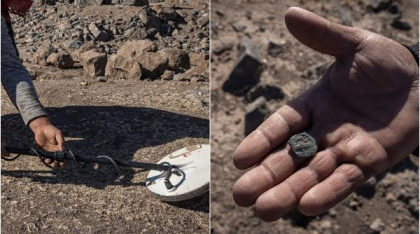 O comoară bizantină veche de 1.400 de ani a fost descoperită în estul Mării Galileii: 97 de monede de aur și zeci de bijuterii delicate