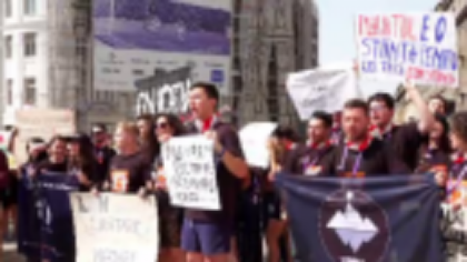 Studenții protestează joi în mai multe orașe din țară față de intenția Guvernului de a reduce fondurile alocate burselor