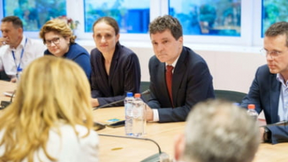 Nicușor Dan s-a întâlnit cu europarlamentarii români la Bruxelles: ”Împreună să ne promovăm cât mai bine interesele”