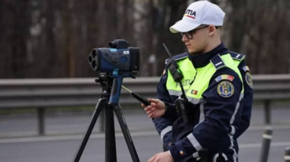 Strada Henry Ford din Craiova, supravegheată de polițiști cu radare. Trei șoferi au fost prinși în flagrant în câteva ore