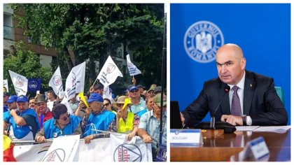 Sindicaliștii din administrația publică protestează luni în Capitală. Bolojan îi așteaptă la discuții