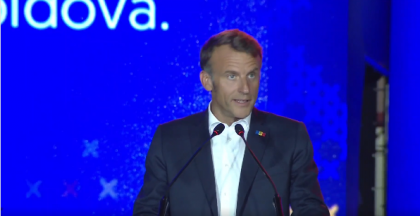 (VIDEO) Emmanuel Macron, discurs în limba română, cu prilejul vizitei în Republica Moldova: „Puteți conta pe sprijinul nostru și respectul Europei”