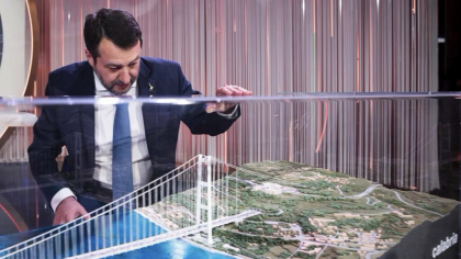 Italia: Salvini începe construirea unui pod între Italia continentală și Sicilia, proiect care trenează de 10 ani
