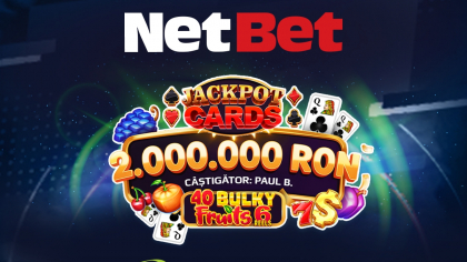 Câștig senzațional la NetBet Casino: peste 2 milioane de lei la Jackpot Cards Amusnet