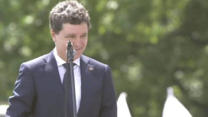 Discursul în limba română ținut de Nicușor Dan la Varșovia, la mitingul electoral de susținere pentru Rafal Trzaskowski | VIDEO