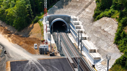 Tunelul feroviar Bata, deschis oficial. Proiect de peste 2 miliarde de lei pentru modernizarea infrastructurii din vestul țării