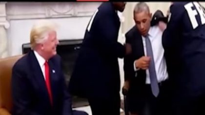 Cu ce se ocupă președintele SUA. Donald Trump a postat un clip fake cu arestarea fostului președinte Barack Obama