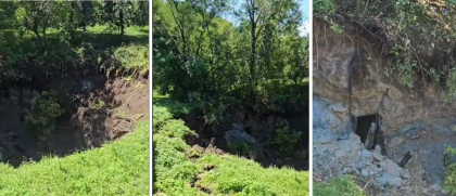 O fostă mină de sare din Maramureș s-a prăbușit. Șapte persoane au fost evacuate