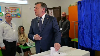 Crin Antonescu, la vot