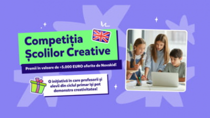 Novakid a lansat "Competiția Școlilor Creative", care poate aduce școlilor primare din România premii de peste 5.000 de euro
