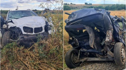 Accident grav în Teleorman. Un bărbat a murit, iar un copil de trei ani a fost luat cu elicopterul, după o ciocnire pe șosea