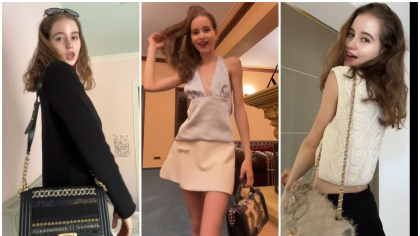 Irina Columbeanu își etalează cu mândrie gențile de lux, în România. Fiica fostului milionar a venit în țară cu 3 modele de Chanel, în valoare de 18.000 de euro