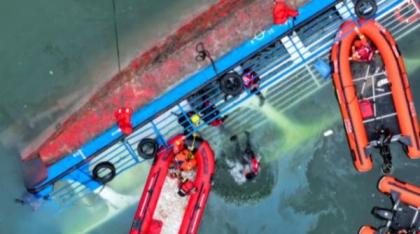 Nouă morţi şi 70 de răniţi după ce două vase cu turişti s-au scufundat în China