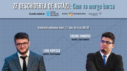 ZF DESCHIDEREA DE ASTĂZI. Cum va merge bursa. Urmăriţi o discuţie vineri, 11 iulie 2025, ora 09.30 cu Liviu Popescu şi Eduard Ivanovici, jurnalişti Ziarul Financiar