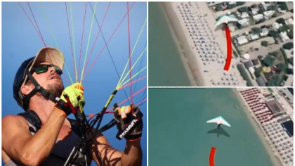 Reconstituirea ultimul zbor al lui Felix Baumgartner. Decolarea a filmat-o chiar Mihaela Rădulescu