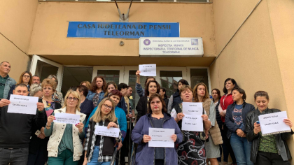 Proteste în casele județene de pensii: angajații ies în stradă împotriva măsurilor de austeritate