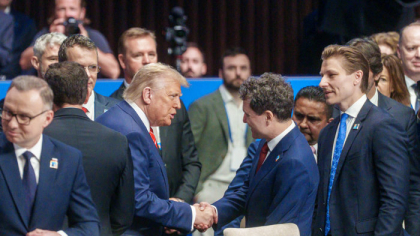 Nicuşor Dan a discutat cu preşedintele american Donald Trump la summitul NATO