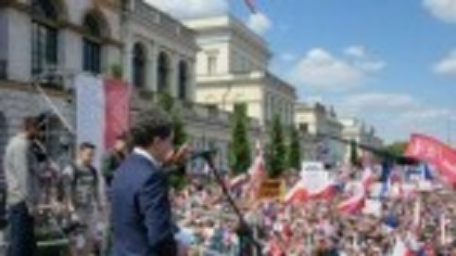 În fața a zeci de mii de polonezi, Nicușor Dan a ținut un discurs emoționant în românește, încheiat în limba poloneză