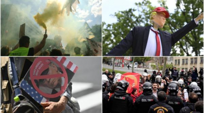 Protestele anti-Trump au cuprins lumea, de Ziua Internațională a Muncii. Sute de oameni au fost arestați în Turcia