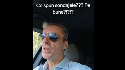 Mircea Badea, despre sondajele zilei: Sunt uluit!(video)